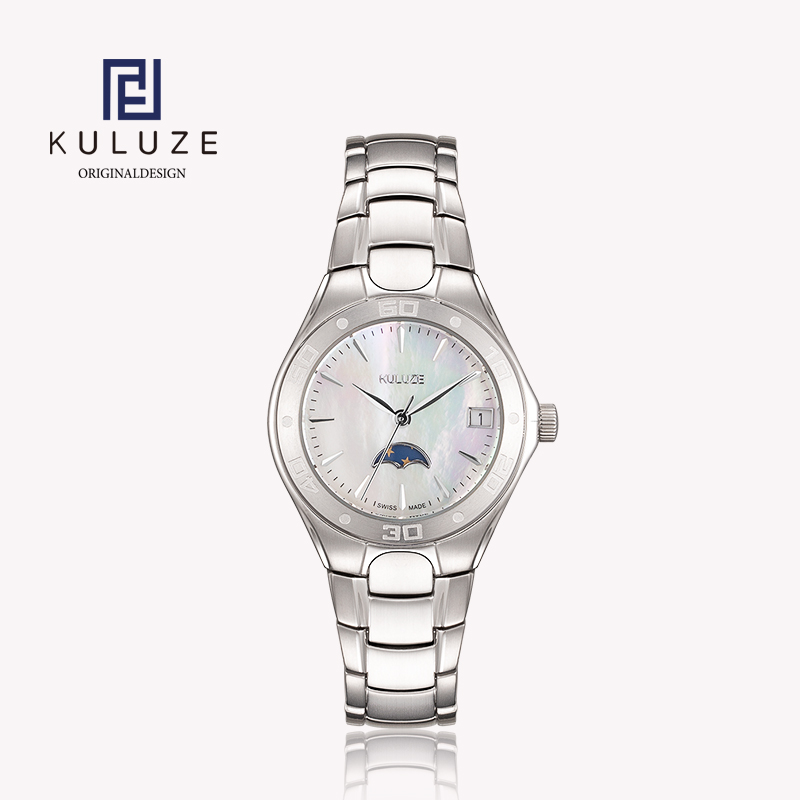KULUZE Titanium Lady Watch Swi - Luxury Watch Moon Phase 评论和价格